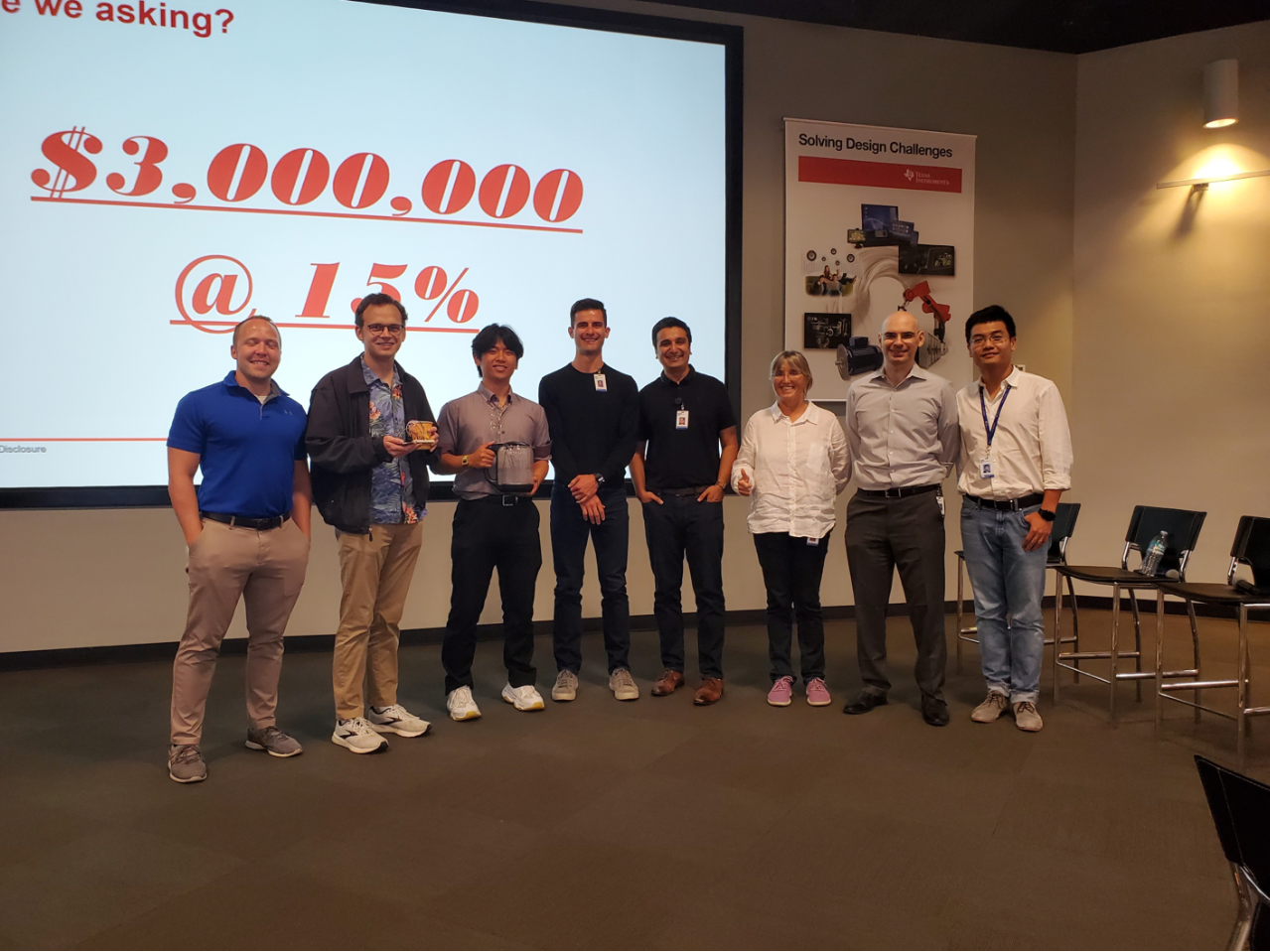 TI shark tank event with Christopher